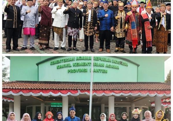 Upacara HUT ke-79 RI di Kemenag Banten Tampilkan Parade Budaya Nusantara