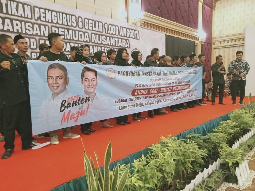 PMTH Banten Deklarasikan Dukungan untuk Andra Soni dan Dimyati Natakusumah dalam Pilgub Banten 2024