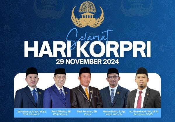 DPRD Kota Serang Bersama Jajarannya Ucapkan Selamat Hari Korpri ke-53