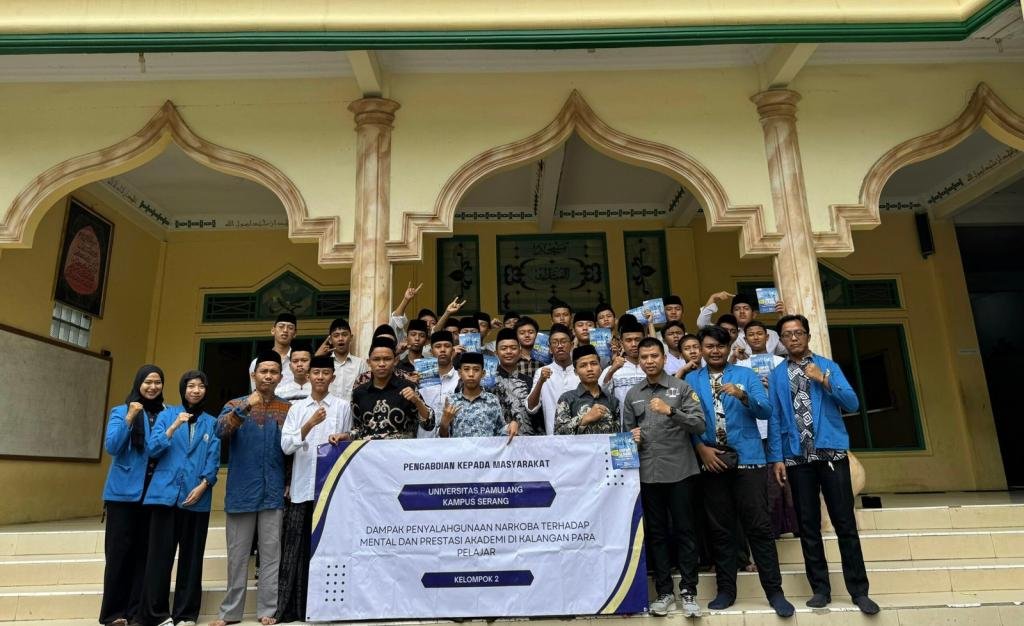 Fakultas Ilmu Hukum Universitas Pamulang PSDKU Serang Gelar PKM Bertema Bahaya Narkoba di Kalangan Pelajar