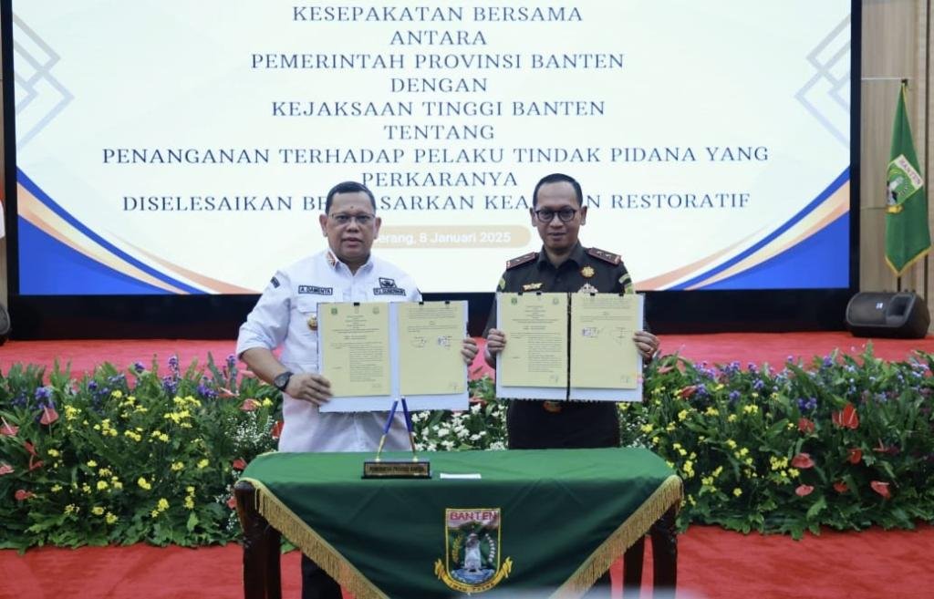 Pemerintah Provinsi Banten dan Kejati Banten Sepakati Penanganan Perkara Berbasis Keadilan Restoratif