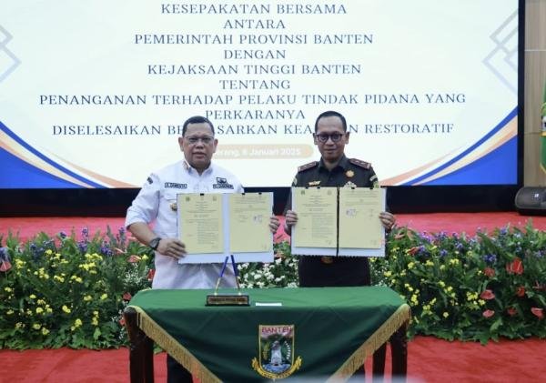 Pemerintah Provinsi Banten dan Kejati Banten Sepakati Penanganan Perkara Berbasis Keadilan Restoratif