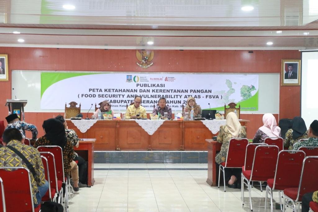 DKPP Kabupaten Serang Publikasikan Peta Ketahanan dan Kerentanan Pangan Tahun 2024