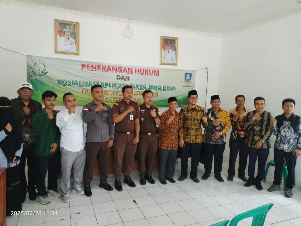 Sosialisasi Aplikasi Jaksa Desa 2025: Upaya Mencegah Korupsi dan Penyelewengan Dana Desa di Kabupaten Serang