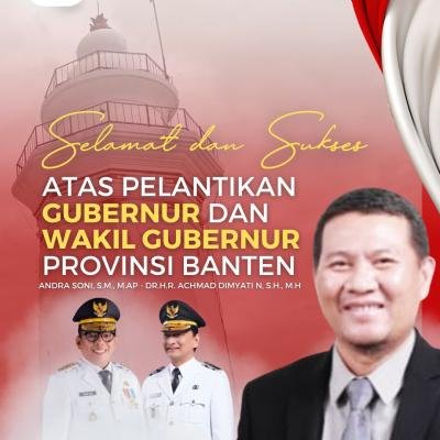 Plt. Kadisdikbud Banten, Dr. Lukman, M.Pd., Ucapkan Selamat atas Pelantikan Gubernur dan Wakil Gubernur