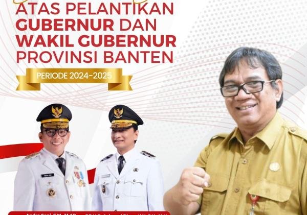 Kadis Perkim Banten, M. Rachmat Rogianto, S.T., M.T., Ucapkan Selamat atas Pelantikan Gubernur dan Wakil Gubernur