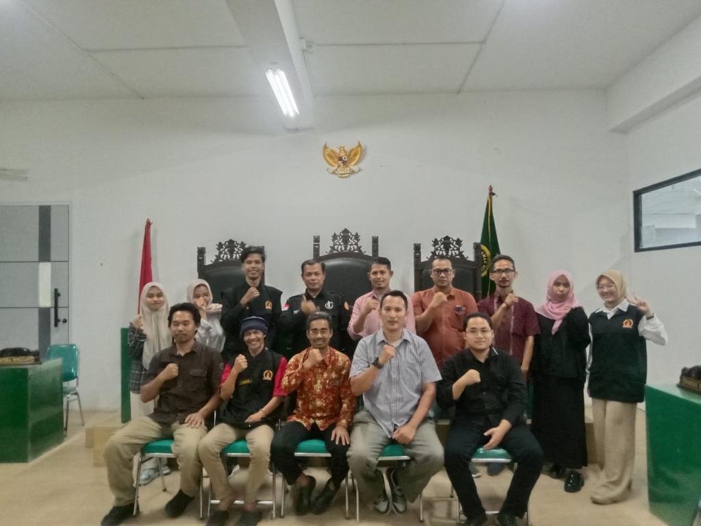 Komunitas Peradilan Semu Unpam Serang Gelar Kajian Hukum Sebagai Persiapan Simulasi Sidang