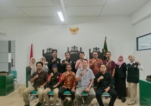 Komunitas Peradilan Semu Unpam Serang Gelar Kajian Hukum Sebagai Persiapan Simulasi Sidang