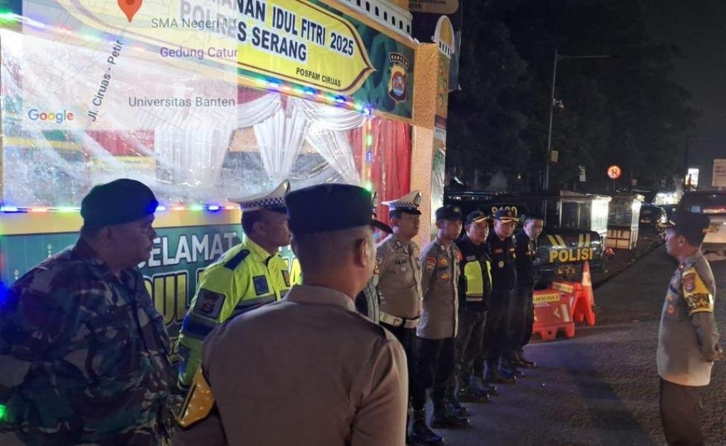 Jelang Idul Fitri 1446 H, Aparat Gabungan Siaga di Ciruas untuk Amankan Arus Mudik