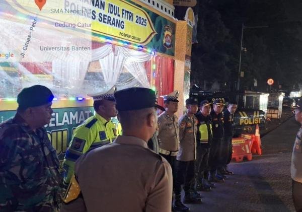Jelang Idul Fitri 1446 H, Aparat Gabungan Siaga di Ciruas untuk Amankan Arus Mudik