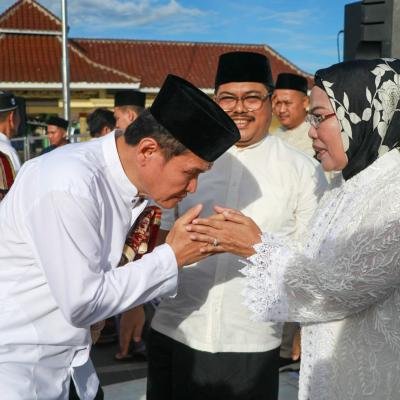 Bupati Serang Sampaikan Pesan Penting Usai Sholat Idul Fitri 1446 H