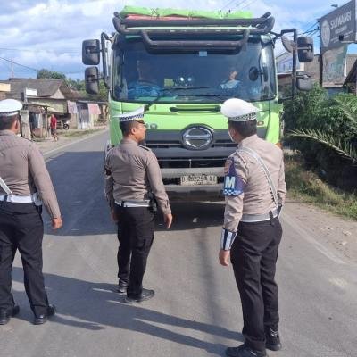 Jangan Nekat! Polres Serang Tindak Truk Odol yang Melanggar