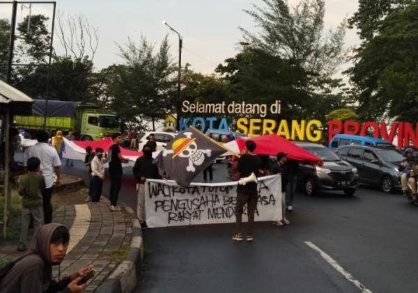 Mahasiswa Serang Gelar Aksi Tolak Mega Proyek Sawah Luhur