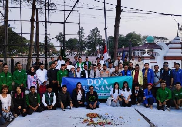 Pemuda Lintas Iman di Serang Gelar Doa Bersama, Serukan Damai dan Tolak Kekerasan