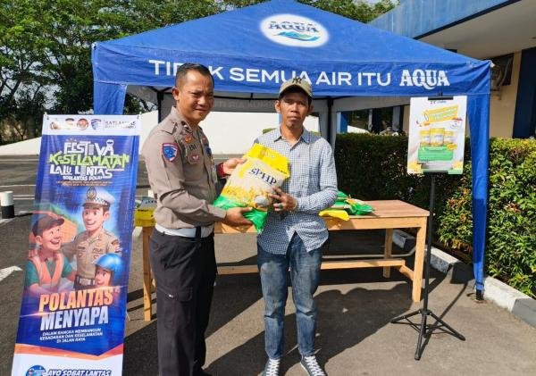 Polres Serang Salurkan 1 Ton Beras SPHP dalam Gerakan Pangan Murah