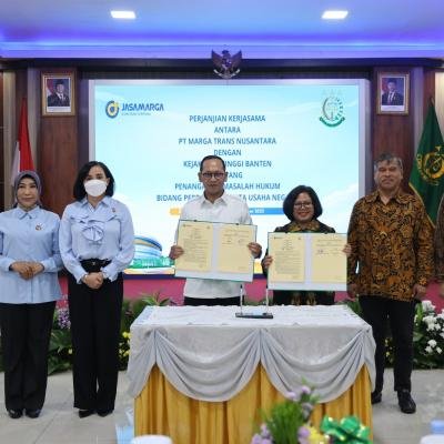 Kejati Banten dan Tiga BUJT Sepakat Perkuat Sinergi Penanganan Masalah Hukum