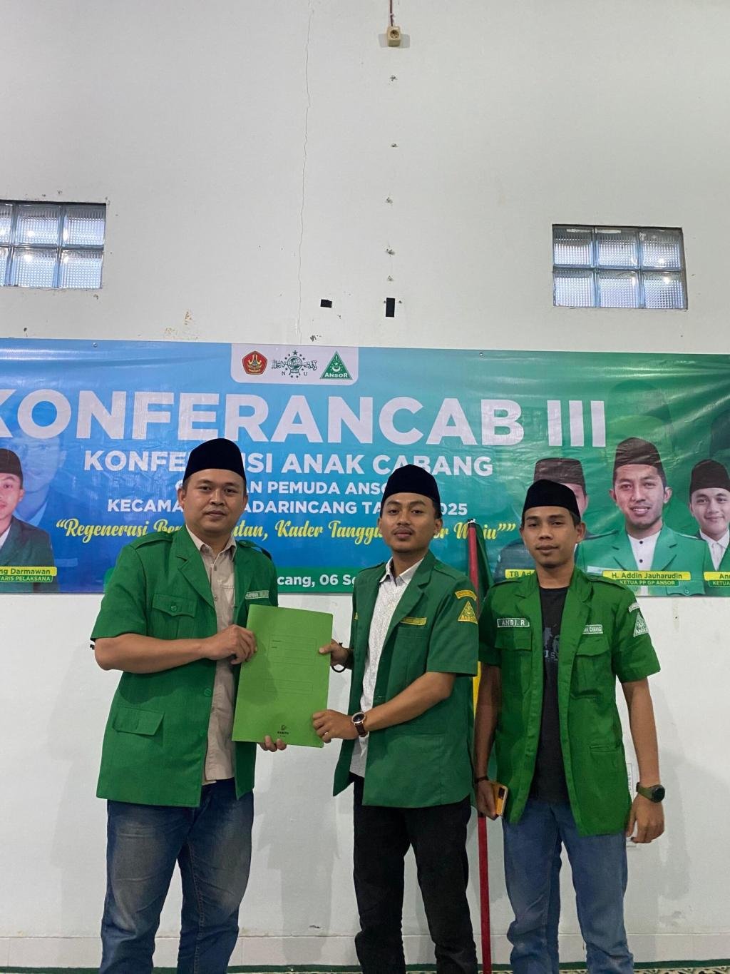 Endang Darmawan Terpilih sebagai Ketua PAC GP Ansor Padarincang