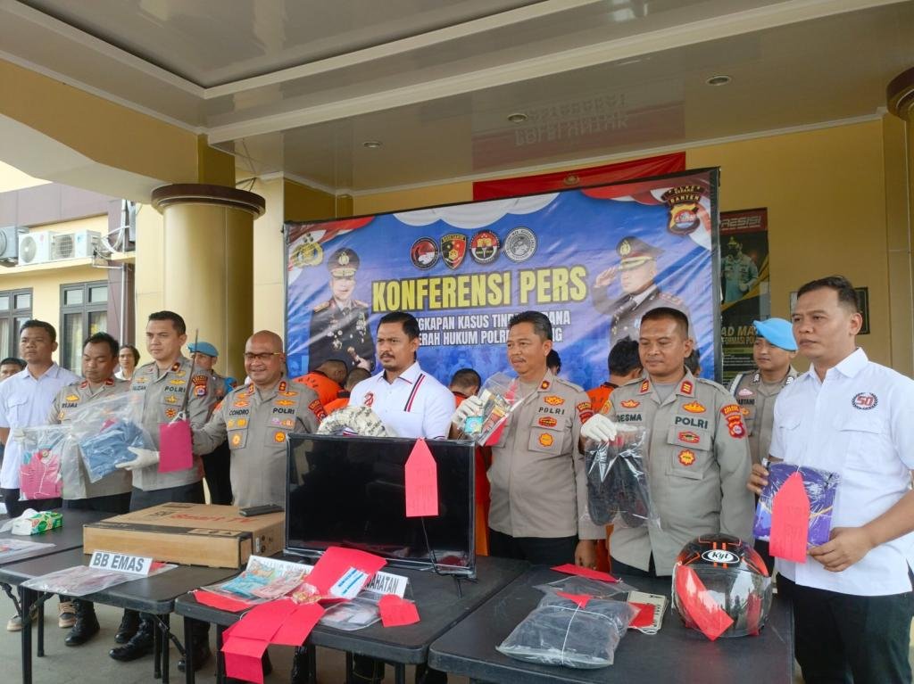 Delapan Pelaku Kejahatan di Serang Diringkus, Termasuk Sindikat Curanmor dan Curas