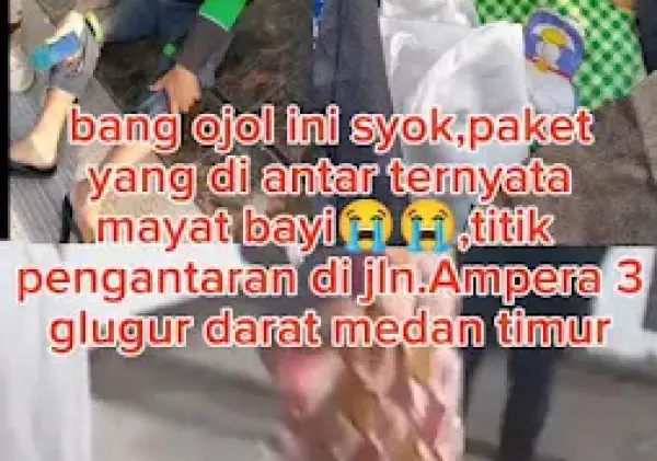 Geger Warga Jalan Ampera III, Glugur Darat, Medan Timur diguncang Kabar Mengejutkan Driver Ojol Antar Paket, Isinya Mayat Bayi