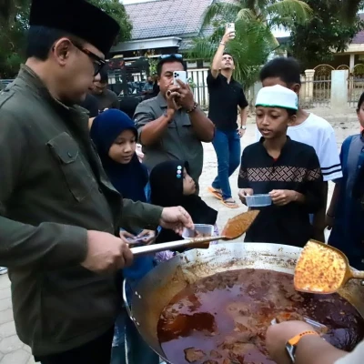 Buka Puasa Bersama Warga, Penutup Pengabdian Praja IPDN di Aceh Tamiang