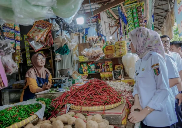Stok Pangan di Pasar Kangkung Aman, Pemprov Lampung Jaga Inflasi Daerah