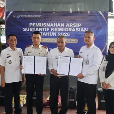 Imigrasi Serang Tegaskan Komitmen Transparansi Melalui Pemusnahan Arsip Sesuai Regulasi