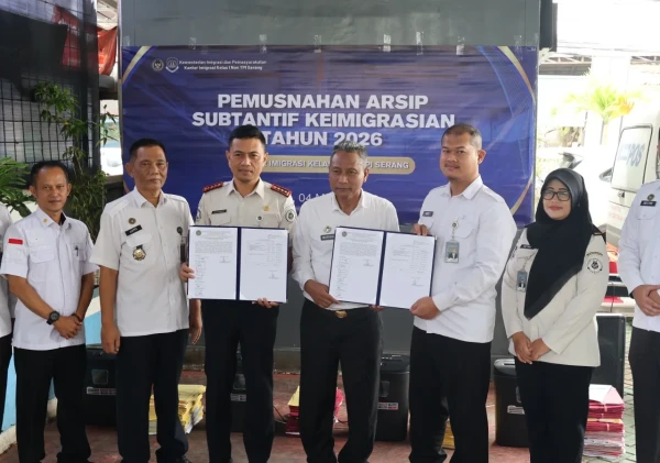 Imigrasi Serang Tegaskan Komitmen Transparansi Melalui Pemusnahan Arsip Sesuai Regulasi